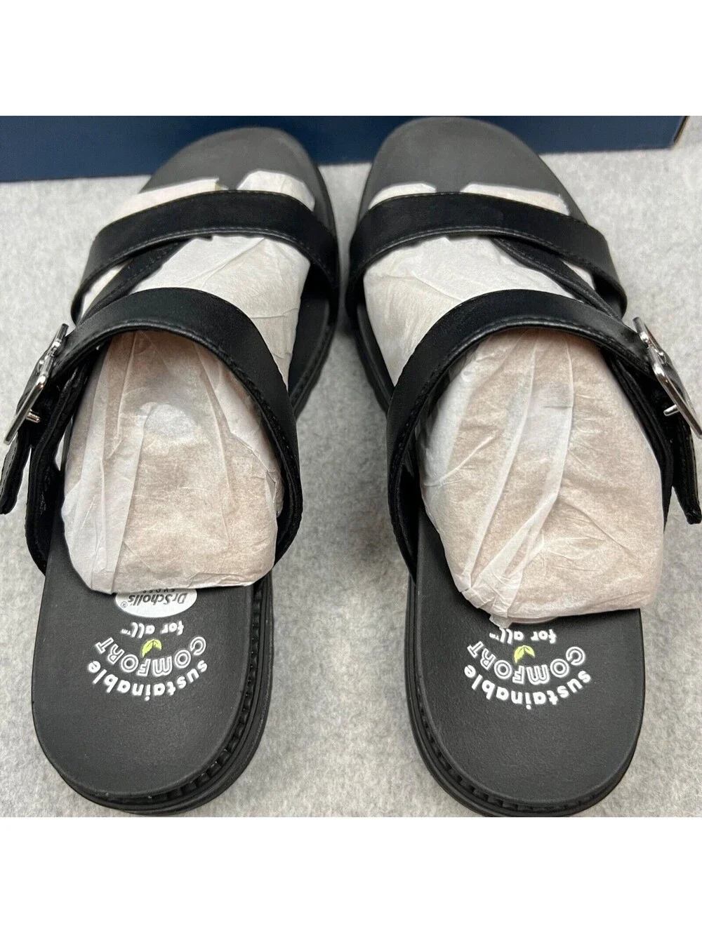 Dr. Scholls Slip on Sandals Womens 6.5 Comfort Black Summer